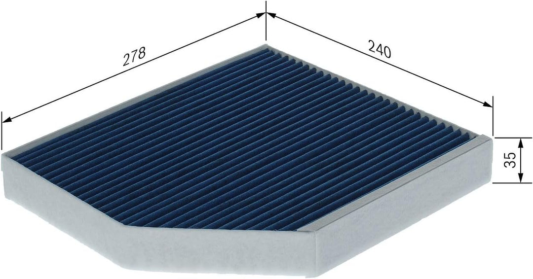 Bosch A8622 FILTER+pro Innenraumfilter - hocheffizienter Ersatzfilter - filtert effektiv Pollen, Fei