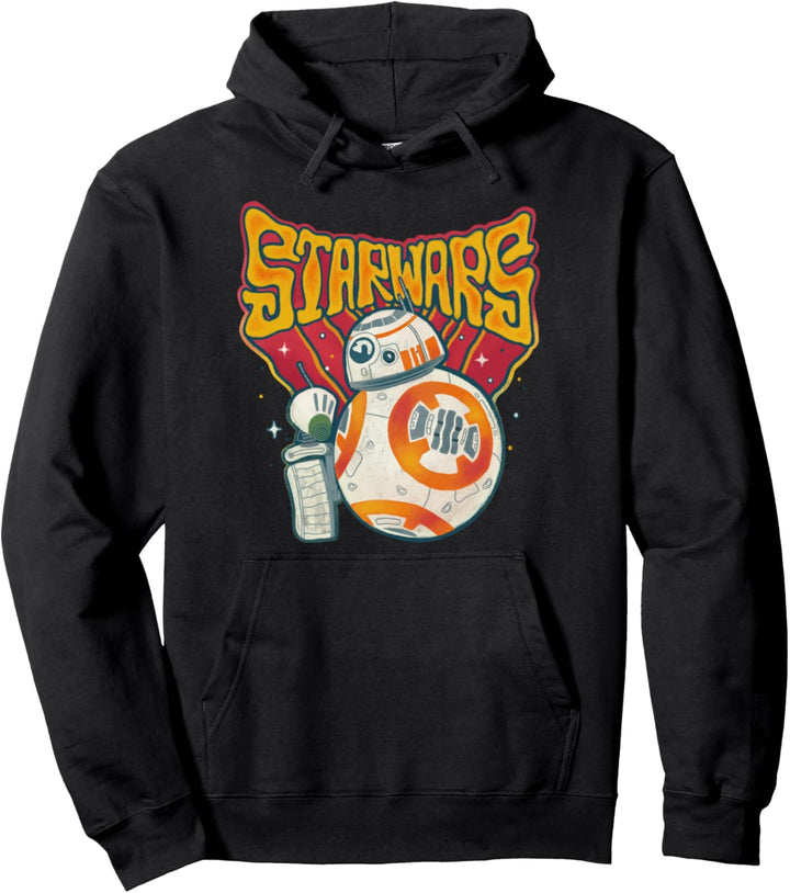 Star Wars: The Rise Of Skywalker BB-8 & D-O Logo Portrait Pullover Hoodie