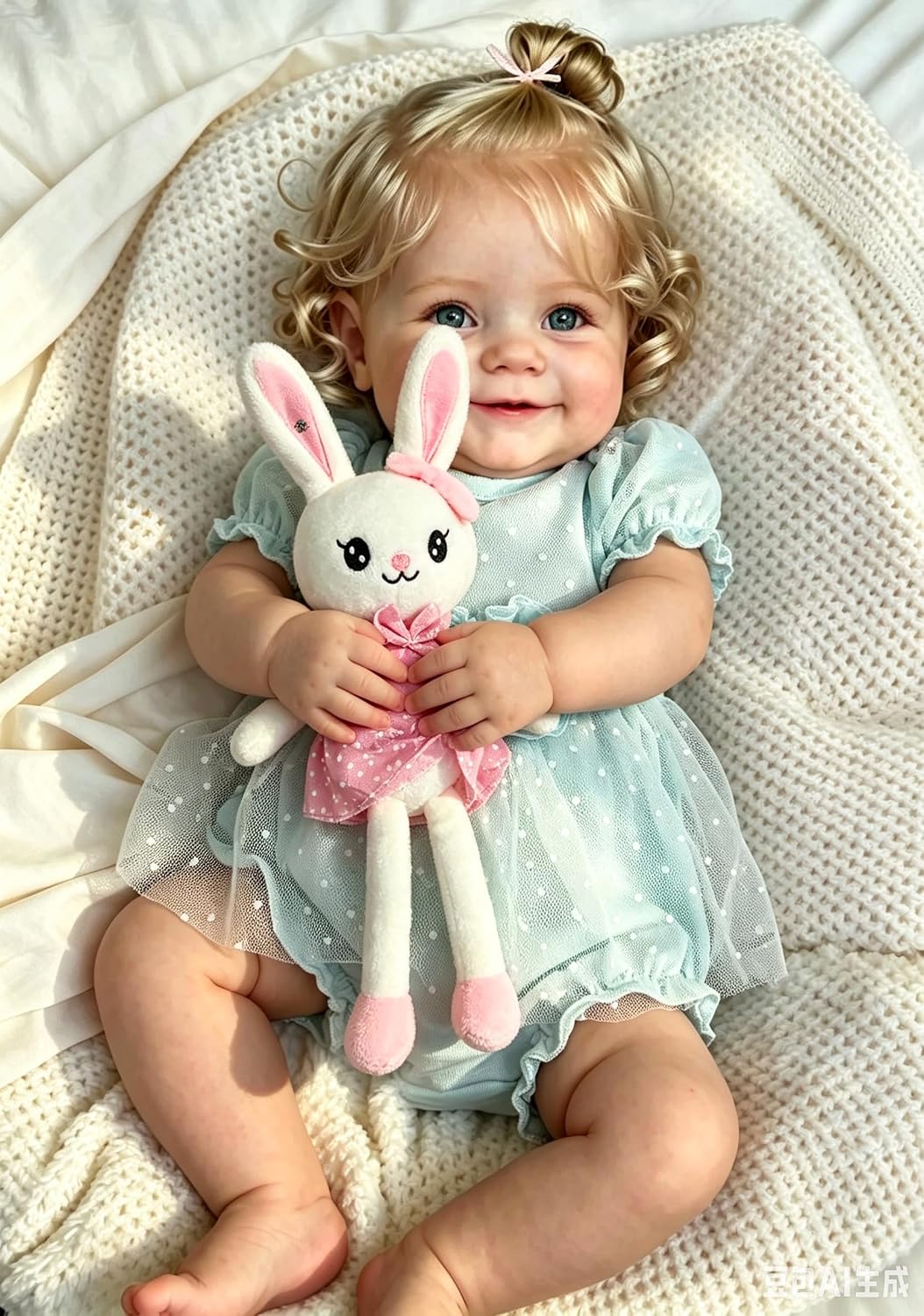 Zero pam Reborn Baby Vollsilikon Lebensecht-48CM Lebensechte Babypuppen, Reborn Puppen Lebensecht Mi