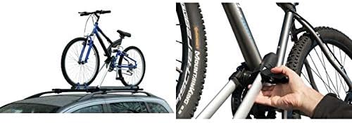 Fischer Auto Dach Fahrradträger, TÜV GS geprüft, geeignet für EIN Fahrrad, Beladung bis 15 kg, absch