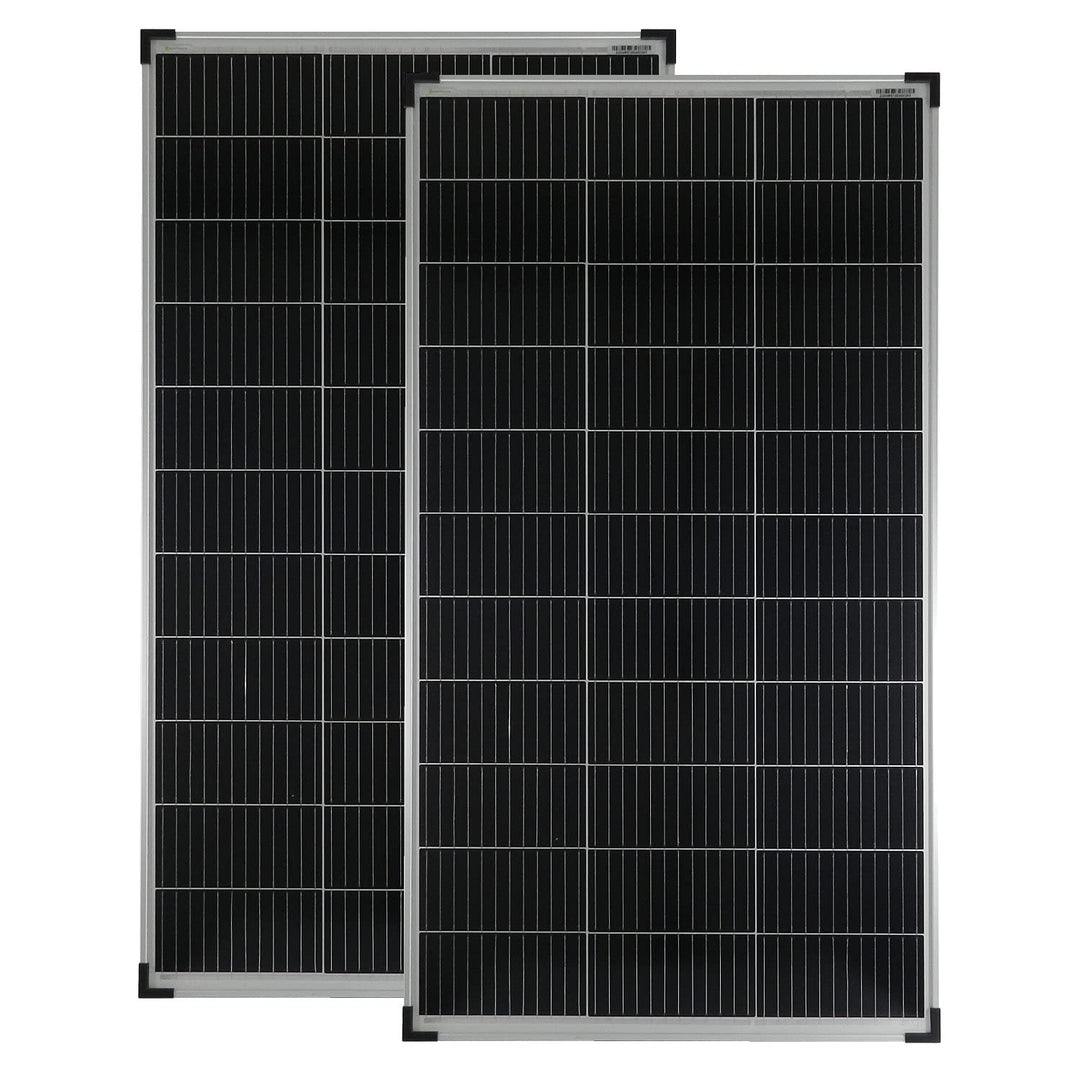 solartronics Solarmodule 2 Stück 150 Watt Mono 12 Busbars 210mm Zellformat Solarpanel 1230x670x35 90