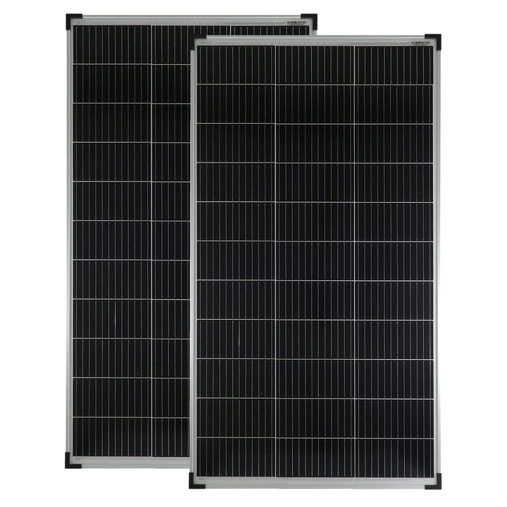 solartronics Solarmodule 2 Stück 150 Watt Mono 12 Busbars 210mm Zellformat Solarpanel 1230x670x35 90