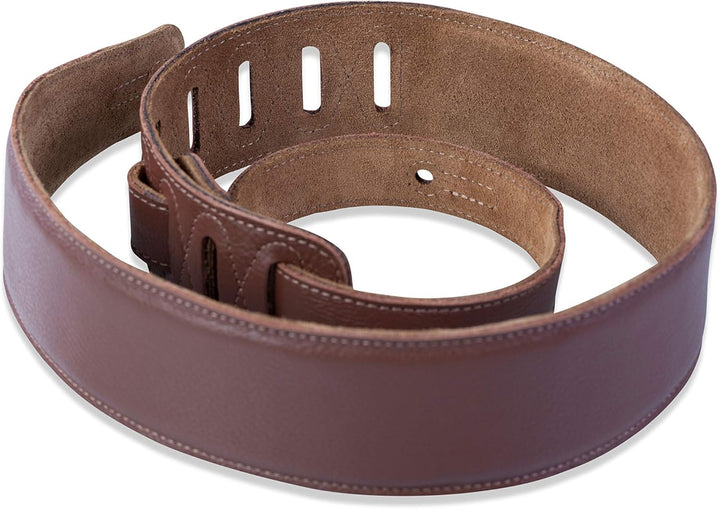 Levy's Leathers M26gf-brn Gurt mit Oberseite aus Garment Leder, 2.5 inch - Braun, Braun