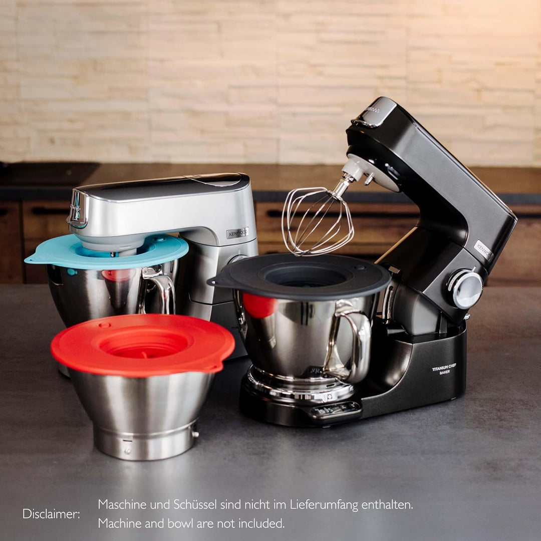 Silikon Profi-Frischhaltedeckel "Überzieher" kompatibel mit Kenwood Chef XL Modellen, spülmaschinenf