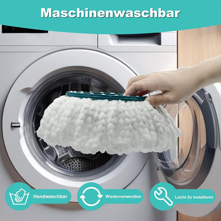 Bodenwischer Ersatzbezug, Wischmopp Bezug Kompatibel Mit Leifheit Clean Twist Disc Mop Ergo Wischmop