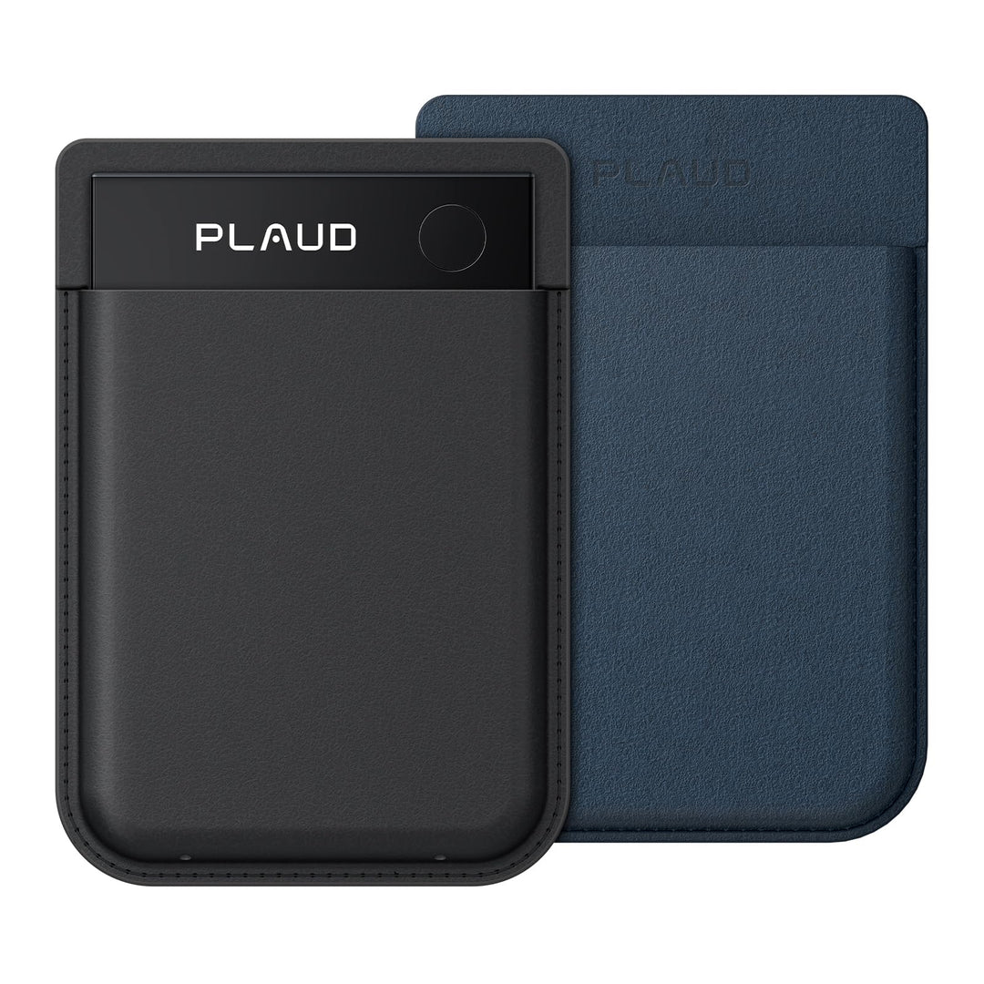 Plaud Note Pro und Magnetische Hülle im Bundle(Dunkelblau), KI Digitales Diktiergerät App-Steuerung,