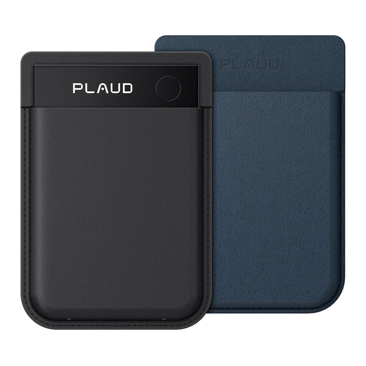 Plaud Note Pro und Magnetische Hülle im Bundle(Dunkelblau), KI Digitales Diktiergerät App-Steuerung,