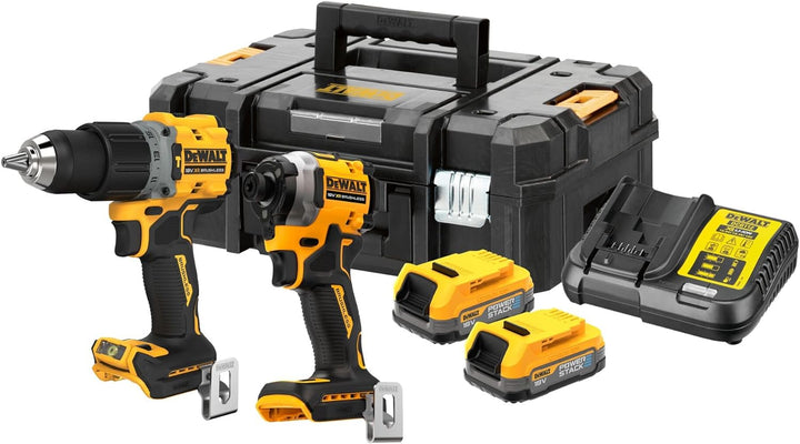 Dewalt 18 Volt Akku-Komobpack DCK2050E2T (mit 1x Schlagbohrschrauber DCD805, 1x ¼“ Schlagschrauber D