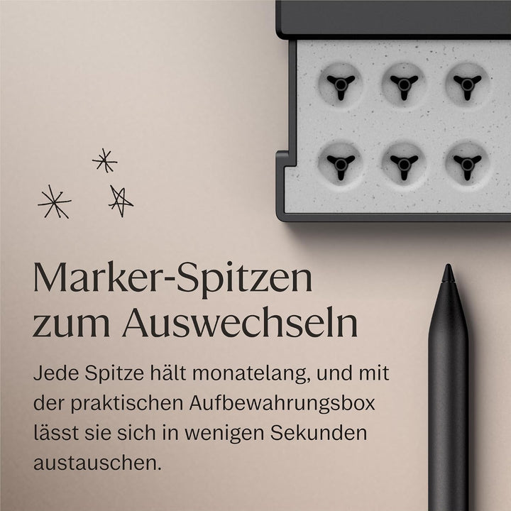 reMarkable Marker Plus für Paper Pro, Pro Move und Paper Pure | Reaktionsschneller und präziser Stif