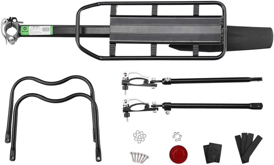 ROCKBROS Fahrrad Gepäckträger Mountainbike Gepäckträger Schnellspanner mit Reflektor 24-29 Zoll mit/