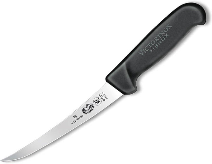 Victorinox, coltello disossatore da cucina Fibrox, manico ergonomico, 15 cm, nero 15 cm Schwarz, 15