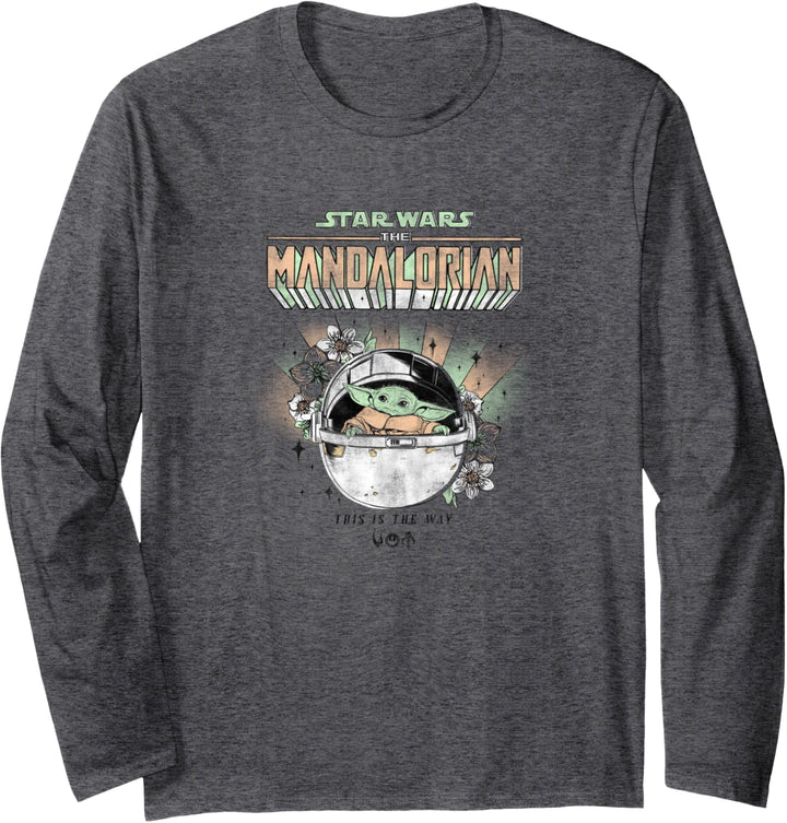 Star Wars: The Mandalorian The Child Pastels & Flowers Langarmshirt