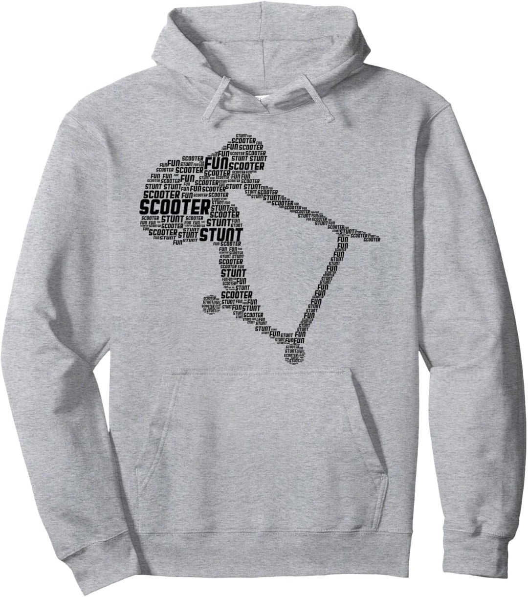 Scooter Stunt Roller E-Scooter Tretroller Kinder Jungen Pullover Hoodie