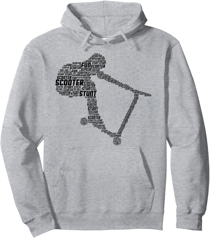 Scooter Stunt Roller E-Scooter Tretroller Kinder Jungen Pullover Hoodie