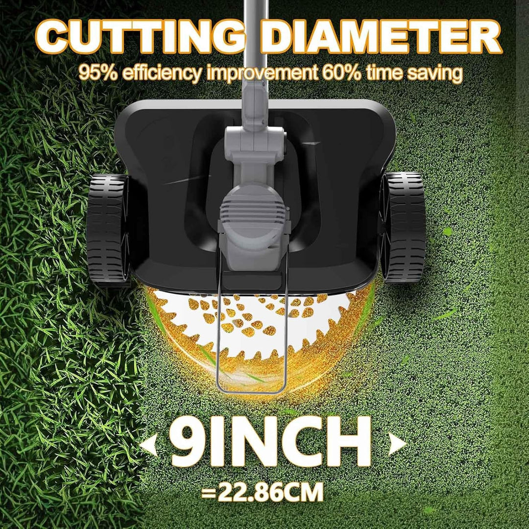 Rasentrimmer Mit Akku 21V,Akku Rasentrimmer für Makita-Akkus,Akku Freischneider mit 2 * 4.0Ah Akkus,