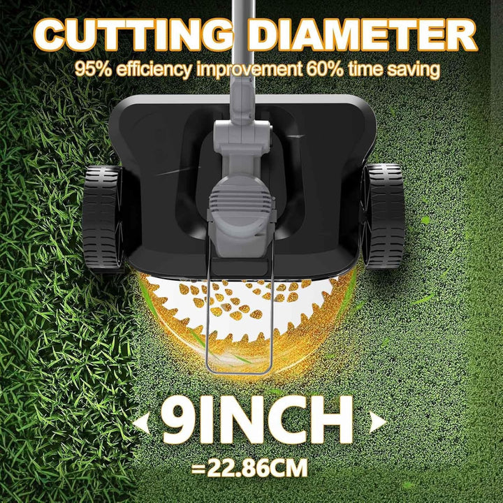 Rasentrimmer Mit Akku 21V,Akku Rasentrimmer für Makita-Akkus,Akku Freischneider mit 2 * 4.0Ah Akkus,