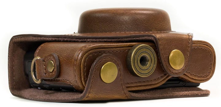 MegaGear MG597 Sony Cyber-shot DSC-HX99, DSC-HX95, DSC-HX90V, DSC-HX80 Ever Ready Leder Kameratasche