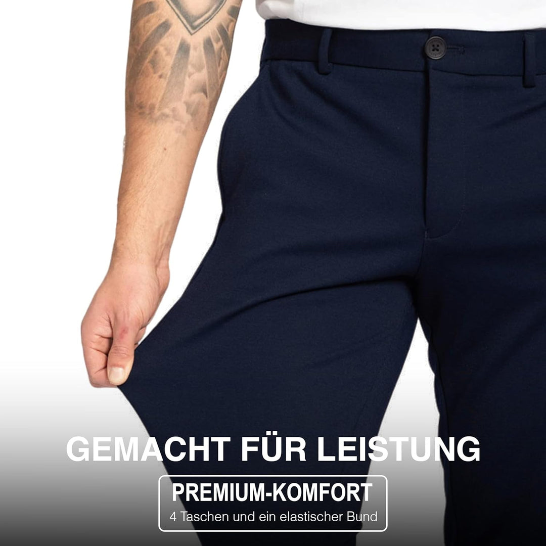 Performance Pants Herren - Stilvolle Slim Fit Herren Hosen Stretch - Hosen Herren Stretch - Angenehm