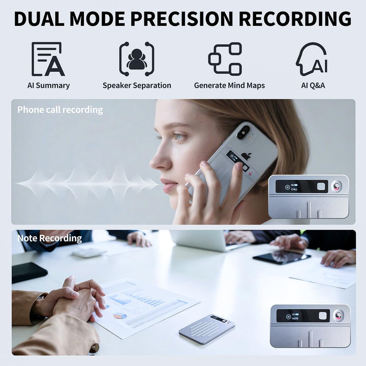 AI Voice Recorder Translator App Control, Transcribe & Summarize with AI Technology, Support Multipl