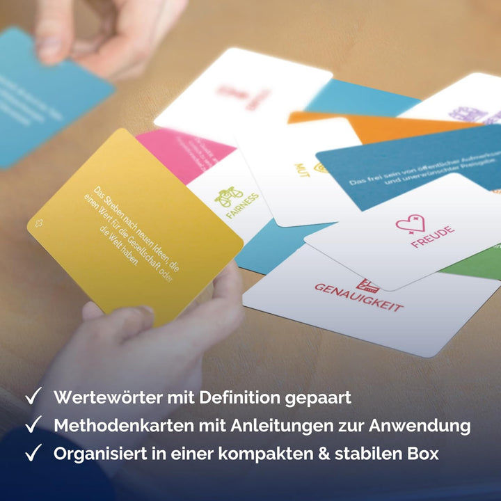 metaFox "Was wirklich zählt! - 80 Wertekarten für Coaching, Workshops & Therapie - Für Life Coaching