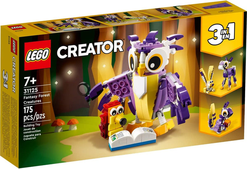 Lego Creator 3-in-1 Set: Wald-Fabelwesen 31125 + Tropischer Papagei 30581 (Polybag), ab 7 Jahren
