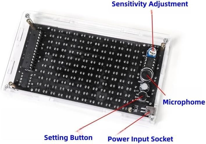 DIY Elektronik Bausatz, LED-Licht Musikalische Spektrum Elektronik Kit, Löten Bausatz mit Bauteilen,
