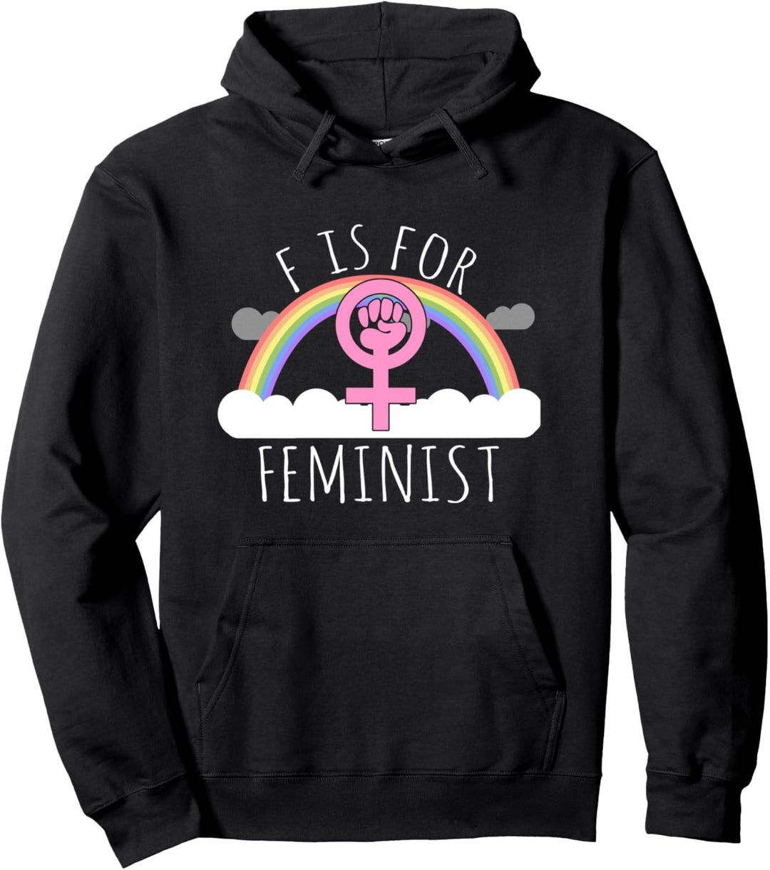 F is For Feminist Pullover Hoodie
