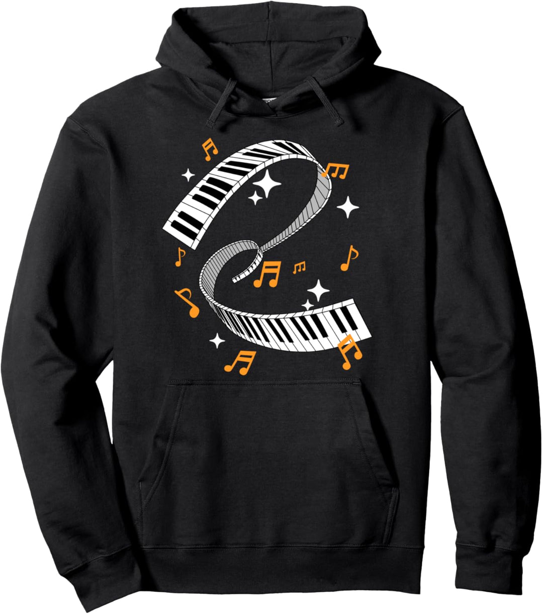 Klavier Musiker Keyboard Pianist Pullover Hoodie