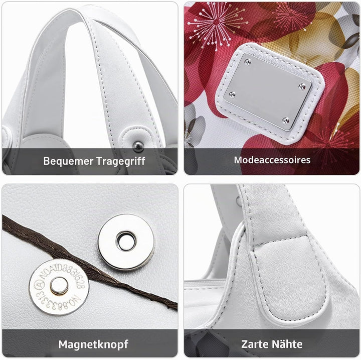 DIRRONA Elegant Damen Handtasche Schultertasche Gross Kapazität Tragetasche Leicht Reise Taschen Was