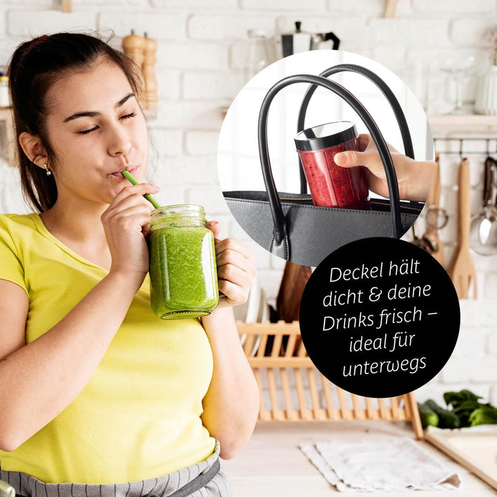 GOURMETmaxx Mr. Magic Mixer | Smoothie Maker mit XXL-Zubehörpaket | Standmixer 18-tlg. | Blender mit