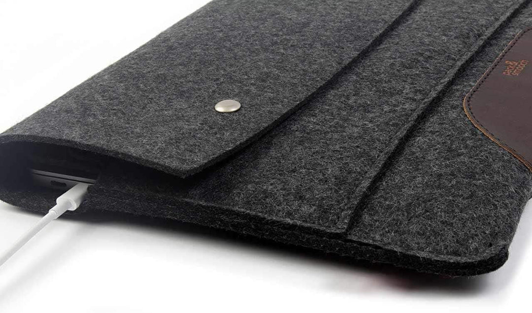 Pack & Smooch Hülle für MacBook Air 15 (2023) MacBook Air 15 case Sleeve 100% Wollfilz Und Pflanzlic
