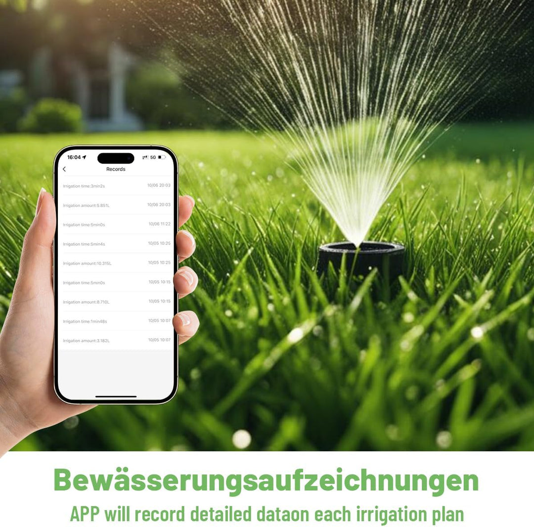 Wasser-Timer für Gartenschlauch, 2,4-GHz-WiFi-Smart-Schlauch-Sprinkler-Timer mit Tuya/Smart Life App