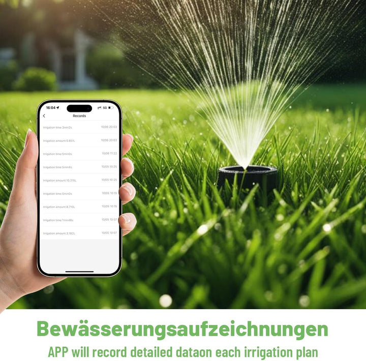Wasser-Timer für Gartenschlauch, 2,4-GHz-WiFi-Smart-Schlauch-Sprinkler-Timer mit Tuya/Smart Life App