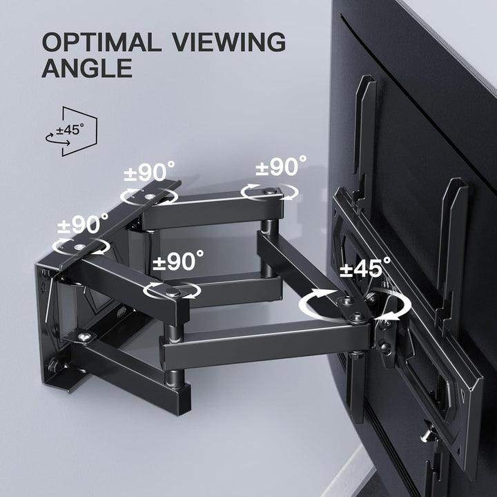 PERLESMITH TV Wandhalterung, Schwenkbare Neigbare TV Halterung für 26-65 Zoll Flach &amp; Curved Fernseh