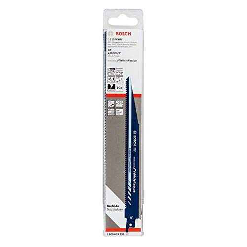 Bosch Professional 10 Stück Säbelsägeblatt S 1157 CHM Endurance for VehicleRescue (für Metall, 225 x