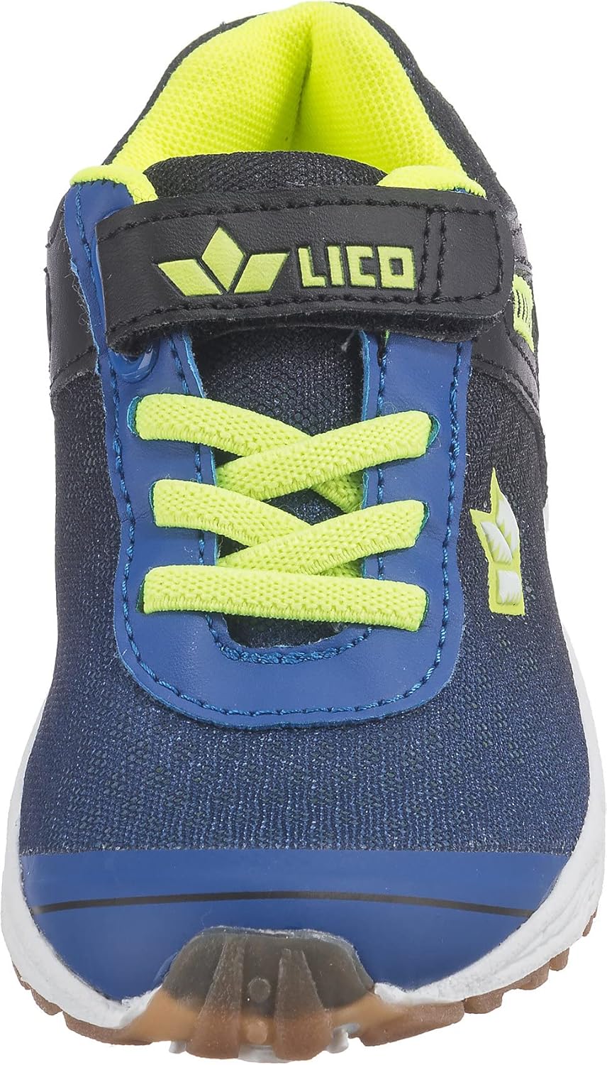Lico Unisex Kinder Barney Vs Sneaker 27 EU Blau Schwarz Lemon, 27 EU Blau Schwarz Lemon