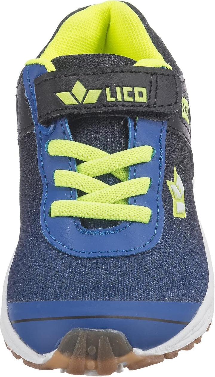 Lico Unisex Kinder Barney Vs Sneaker 27 EU Blau Schwarz Lemon, 27 EU Blau Schwarz Lemon