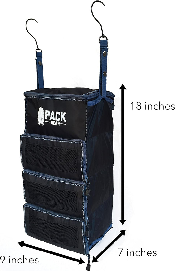 Pack Gear Hängekoffer-Organizer, Standard-Gepäck-Organizer zum Aufhängen, passt in jeden Handgepäck-