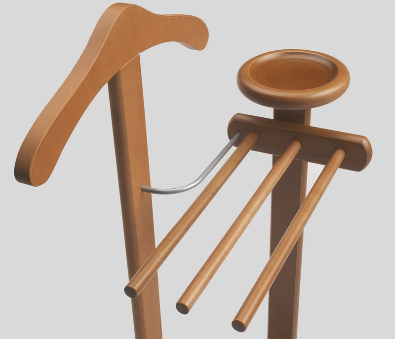Arredamenti Italia Herrendiener für Schlafzimmer ANTIMO, Holz - Farbe: Kirsche Holz AR-It il Cuore d