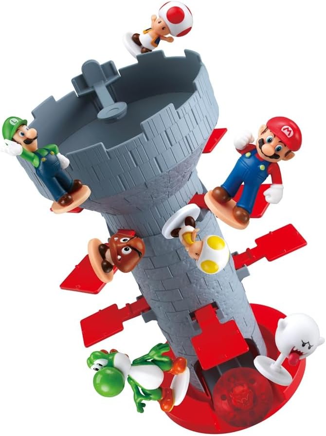 EPOCH Games Super Mario™ L7356 Blow Up! Shaky Tower - Geschicklichkeitsspiel Single, Single