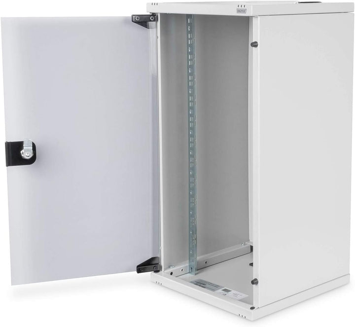 DIGITUS Netzwerk-Schrank 10-Zoll - 12HE - Wandmontage - HxBxT 592x312x300mm - Traglast 30kg - Nutzti