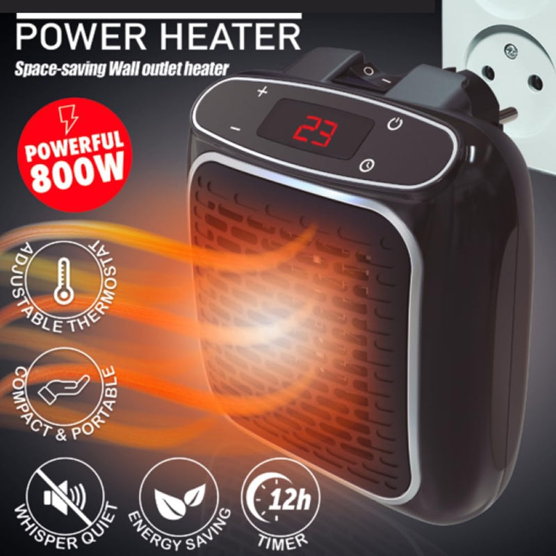 STARLYF Power Heater Elektrischer Wandheizer, Heizstrahler mit Thermo-Keramik-Technologie, Steckdose
