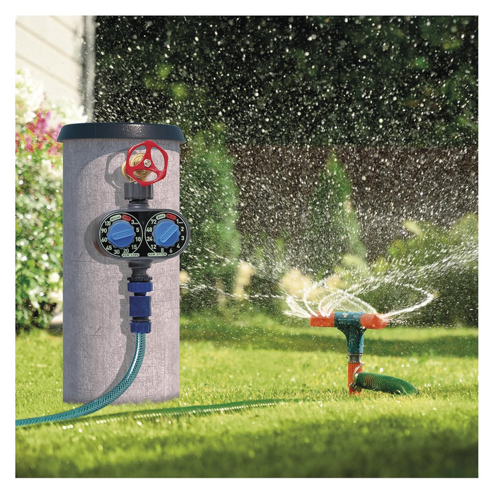 EMOS - mechanische Bewässerungsuhr mit 1 Ausgang - batteriebetriebene Bewässerungssteuerung bis 8bar