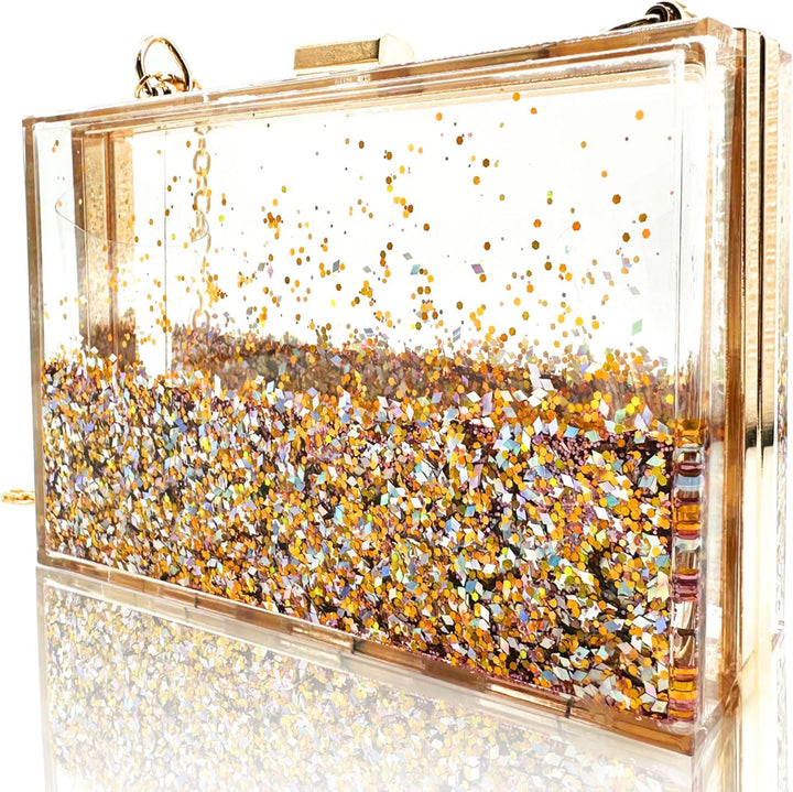 JeVenis Transparente Abendtaschen Transparente Kupplung Klarer Geldbeutel Clear Clutch Acryl Durchsi