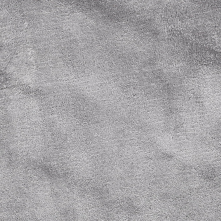 Teppich Viskose helles Grau rund 140 cm einfarbig handgewebt Kurzflor Gesi II