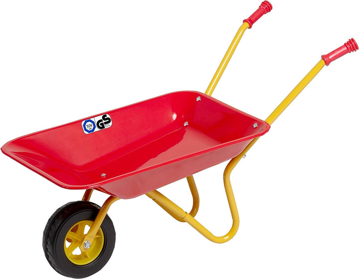 Izzy Metall Kinderschubkarre, Kinder ab 2 Jahren, Schubkarre für den Garten Gummi Sicherheitsgriffe