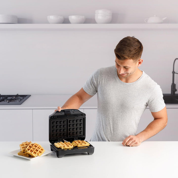 Taurus Miami Premium Sandwichtoaster, austauschbar, 900 W, 0 Dezibel, Kunststoff, Schwarz Multi-Plat