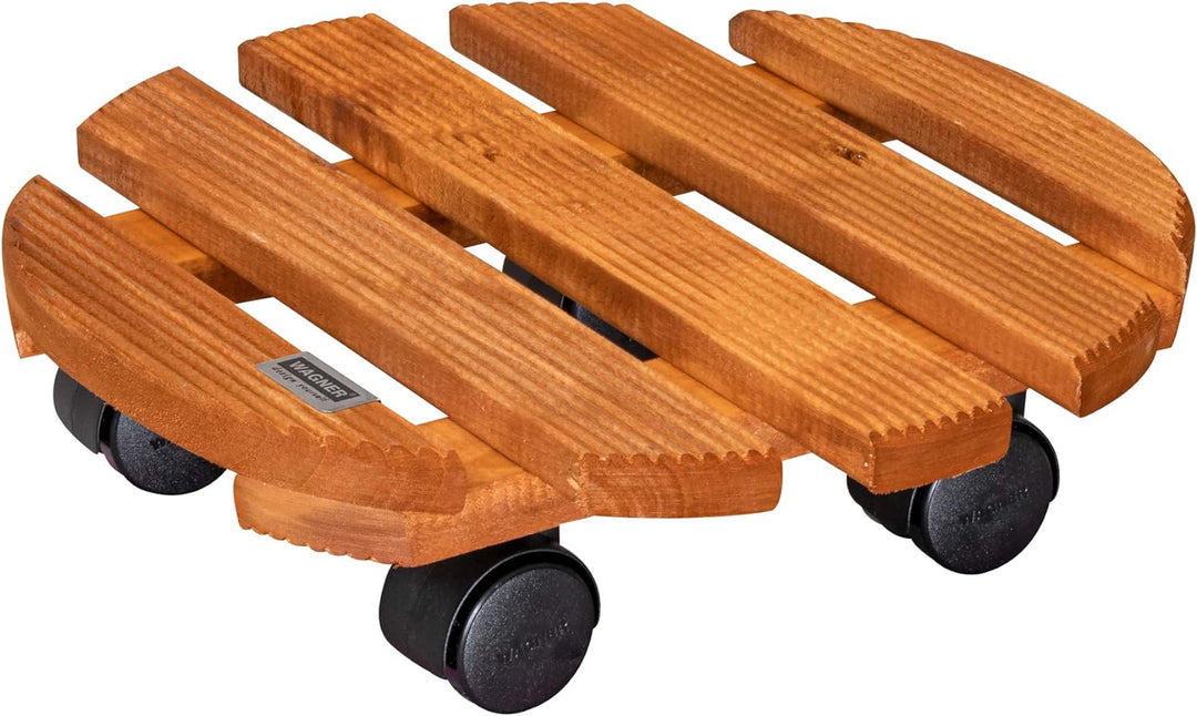 Wagner Pflanzenroller Toscana Ø 38 x 10 5 cm I Blumenroller für Aussenbereich + Innenbereich Ø 30 x