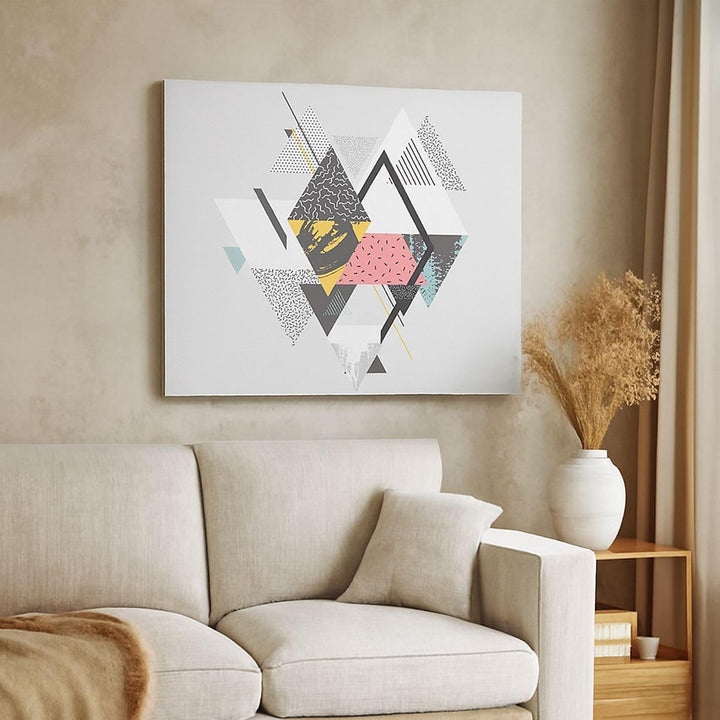 Bilder auf Leinwand Abstraktion modern Leinwandbild mit Rahmen 70x50cm Wandbilder Dekoration Wohnzim