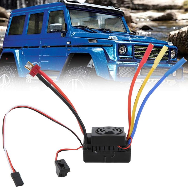 60A RC ESC, Wasserdichter Bürstenloser ESC-Elektrodrehzahlregler für SCX10 1/10 RC-Automodell(T-Stec